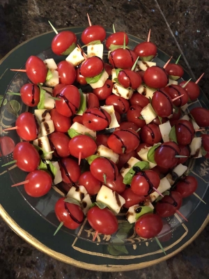 Mozzarella cherry tomato and basil 2
