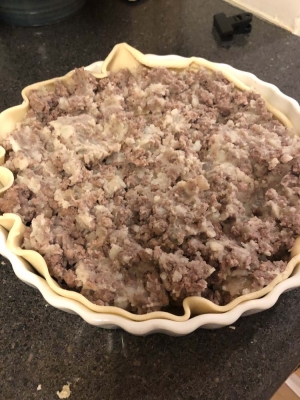 Meat potato pie
